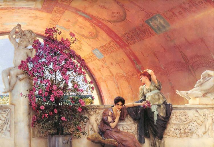 Alma-Tadema, Sir Lawrence Unconscious Rivals (mk23) Sweden oil painting art